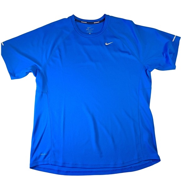 Nike Other - Nike Running Dri-FIT Shirt Mens Large Blue Short Sleeve Performance Tee L